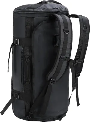 MIER Large Duffel Backpack Sports Gym Bag with Shoe Compartment, Heavy Duty and Water Resistant, Black, 90L