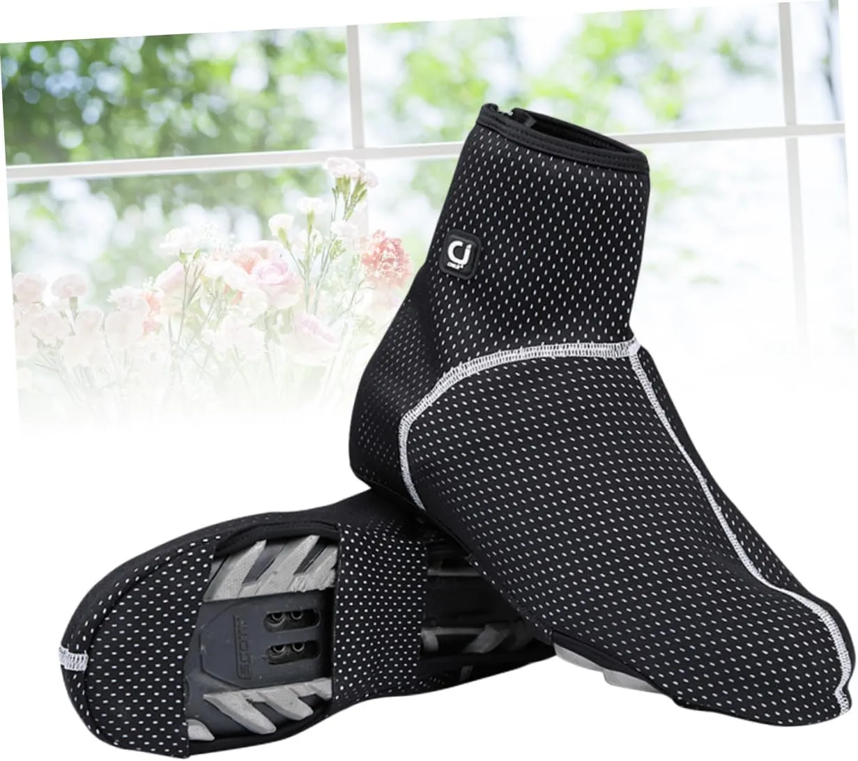 Milisten Outdoor Overshoes Fleece Shoe Covers Unique Design Shoe Covers Foot Cover Shoe Covers Cycling Shoes