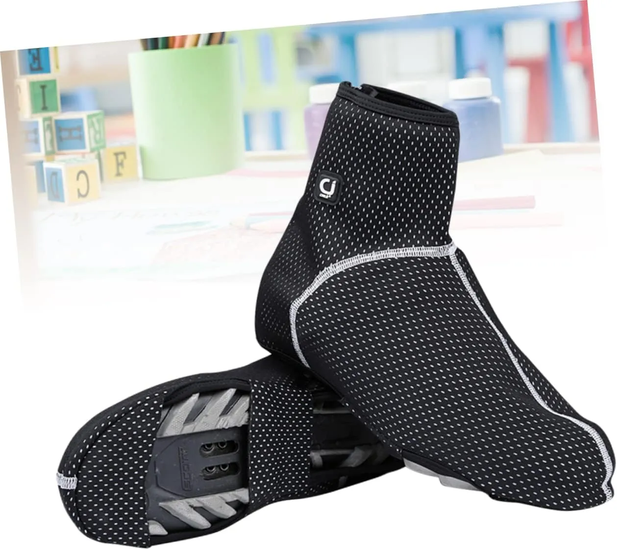 Milisten Outdoor Overshoes Fleece Shoe Covers Unique Design Shoe Covers Foot Cover Shoe Covers Cycling Shoes