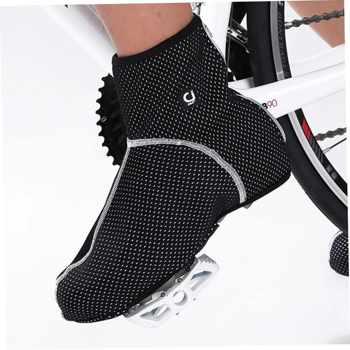 Milisten Outdoor Overshoes Fleece Shoe Covers Unique Design Shoe Covers Foot Cover Shoe Covers Cycling Shoes