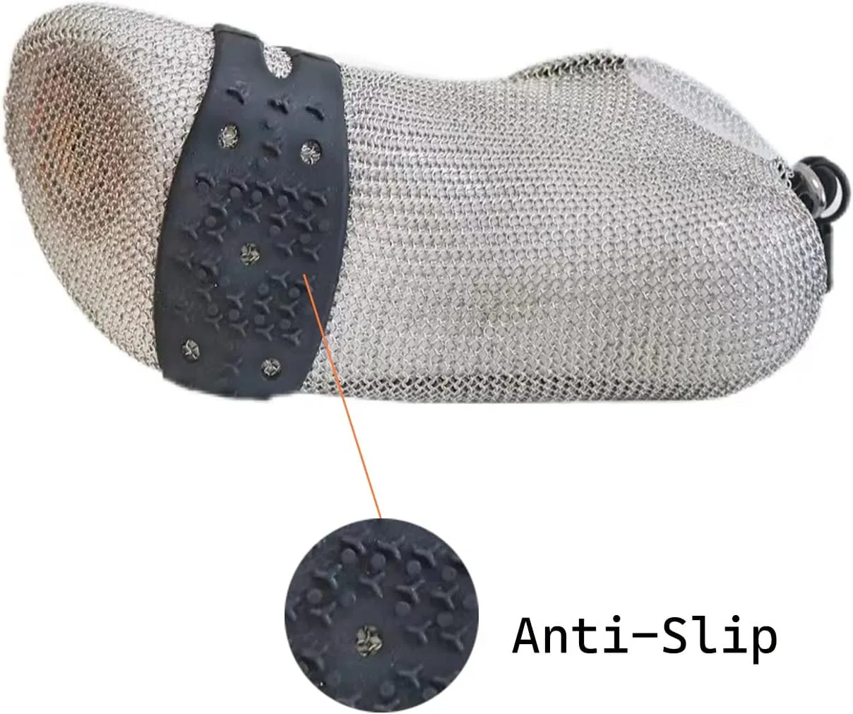 Minimalist Barefoot Sock Shoes Chain Mail Shoes for Women and Men, Stainless Steel Cut Resistant Water Shoes, Portable & Multi-Purpose