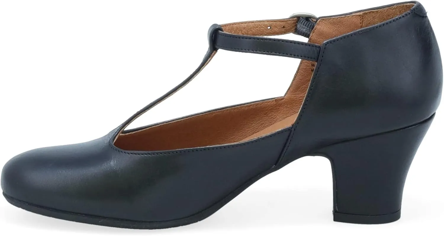 Miz Mooz Fleta Women's Retro Inspired Heels Black