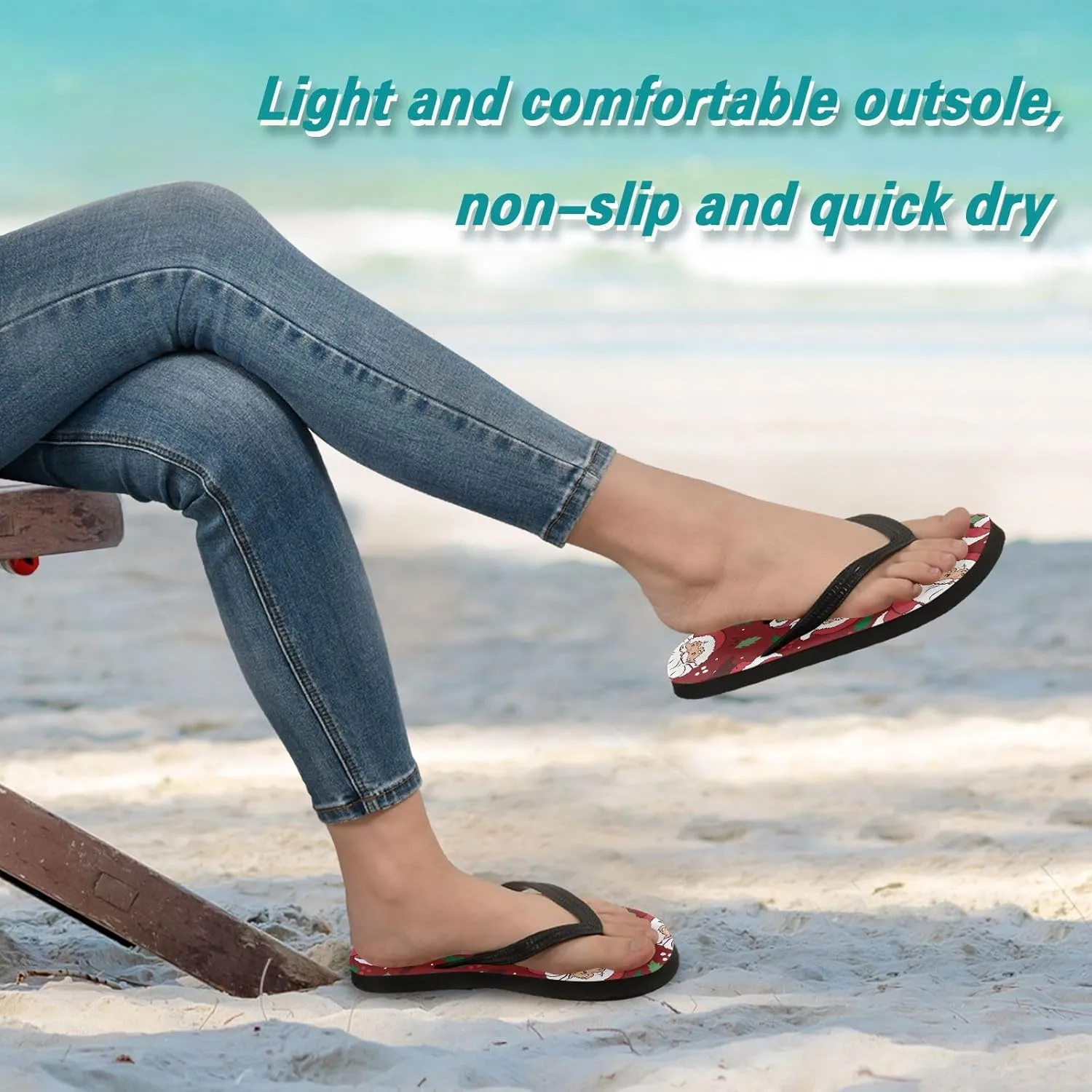 MNSRUU EVA Rubber Flip Flops for Men & Women,Unisex Sandals Soft Cushion Footbed Comfort flip-flops