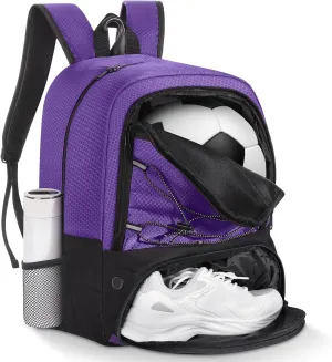 MoKo Soccer Bag Backpack, Basketball Backpack for Men & Women with Separate Ball