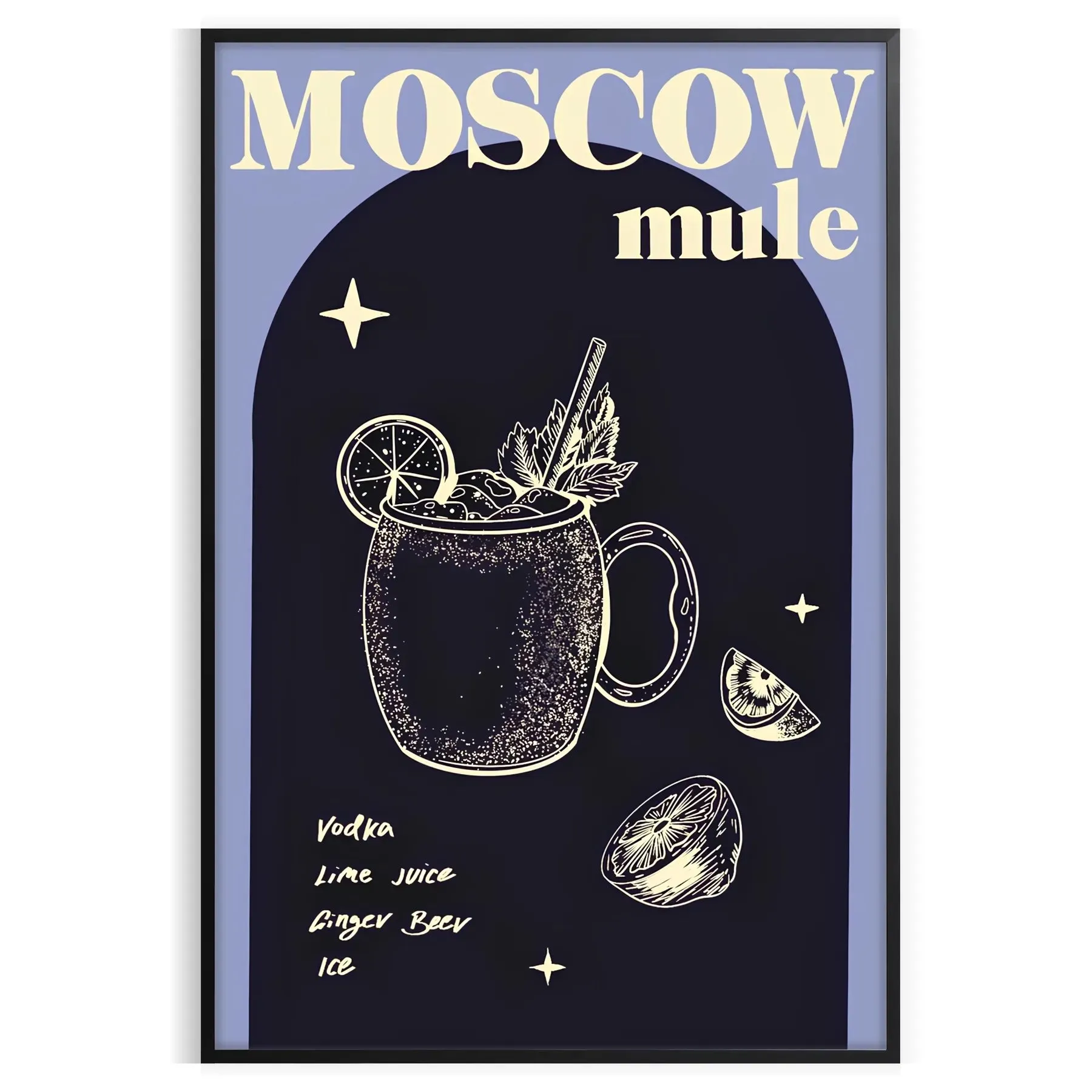Moscow Muule Coktail Cocktail Print