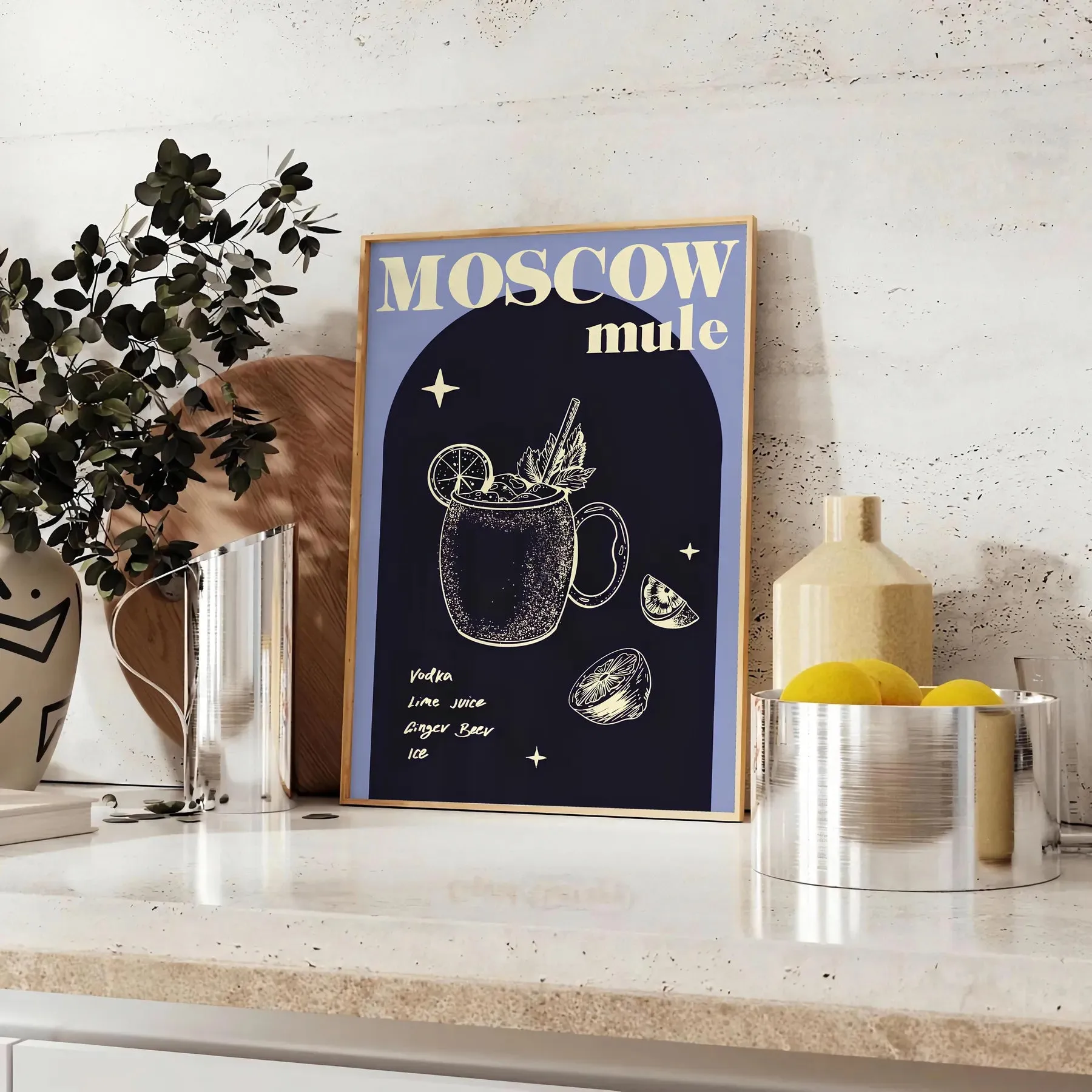 Moscow Muule Coktail Cocktail Print