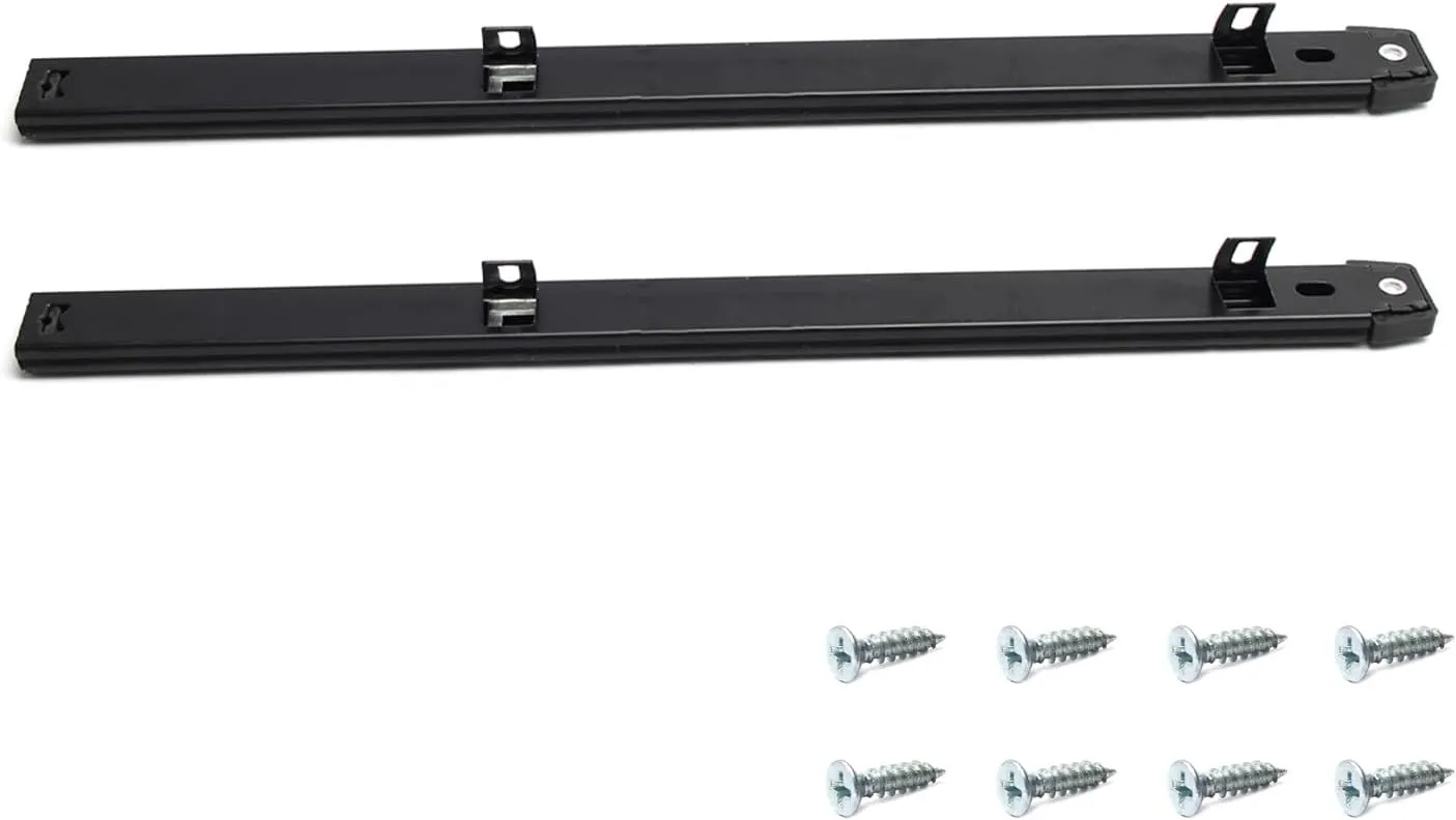 MroMax 14-Inch Cold Rolled Steel Drawer Slides, 2 Fold Ball Bearing Slide Track Rail 2 Sections Steel Heavy Runners Ball 27mm Wide 55lb Capacity Black 1 Pair