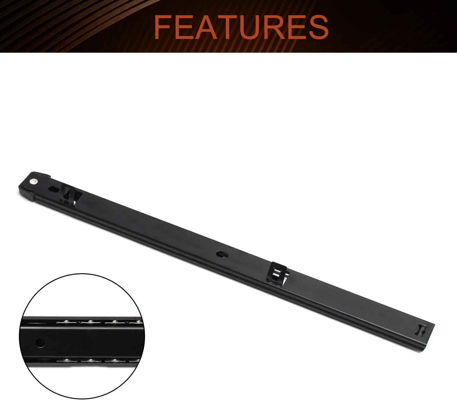 MroMax 14-Inch Cold Rolled Steel Drawer Slides, 2 Fold Ball Bearing Slide Track Rail 2 Sections Steel Heavy Runners Ball 27mm Wide 55lb Capacity Black 1 Pair