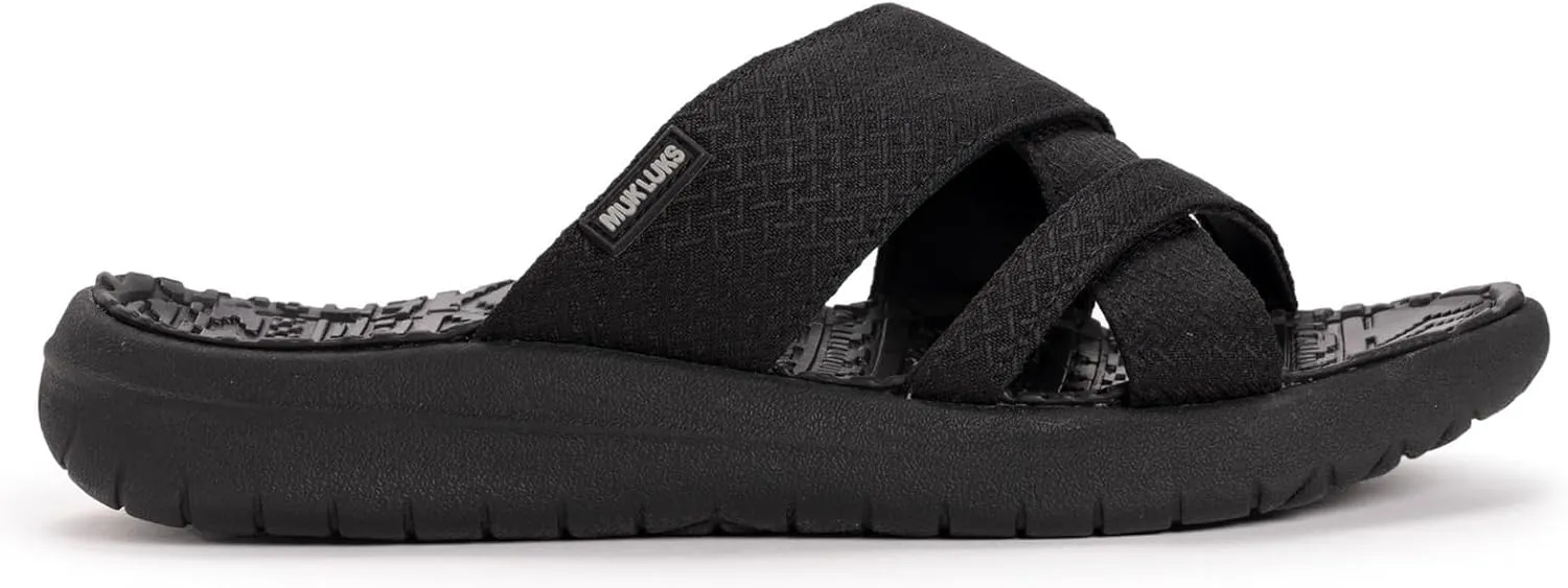 MUK LUKS Women's Sassy Cross-Over Sandal
