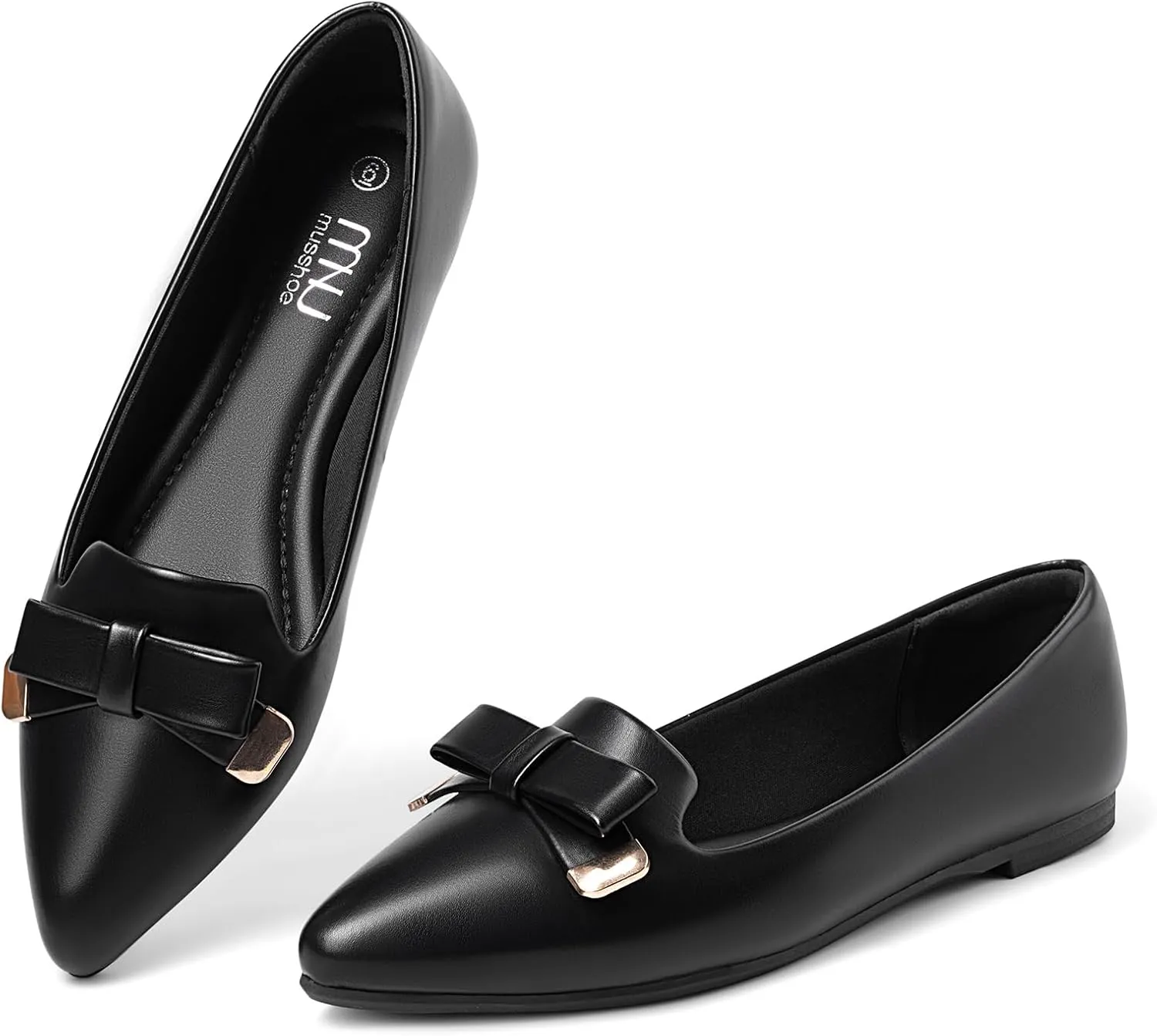 MUSSHOE Flat Shoes Women Comfortable Slip on Women's Flats Dress Shoes for Women