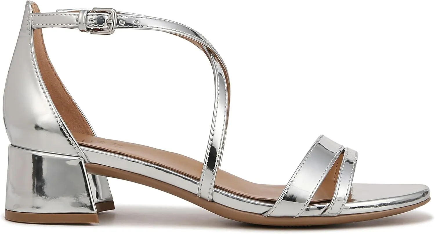 Naturalizer Women's June Strappy Low Block Heel Dress Sandal