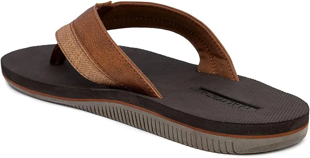 Nautica Men's Flip Flop, Beach Sandal, Boat Slide, Water Slippers
