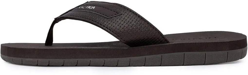 Nautica Men's Flip Flop, Beach Sandal, Boat Slide, Water Slippers