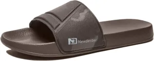 NewDenBer Men's Comfort Slide Sandals Lightweight EVA Rubber Slip on Sandals