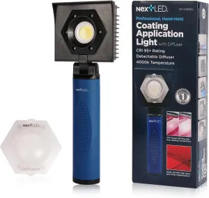 NextLED NT-V3505 Rechargeable Ceramic Coating Light, 1000 LM, CRI 95 , w/Detachable Light Diffuser, for Auto Detailing, Optimal Ceramic Car Coating, Paint correction Kit, Color Matching Tool
