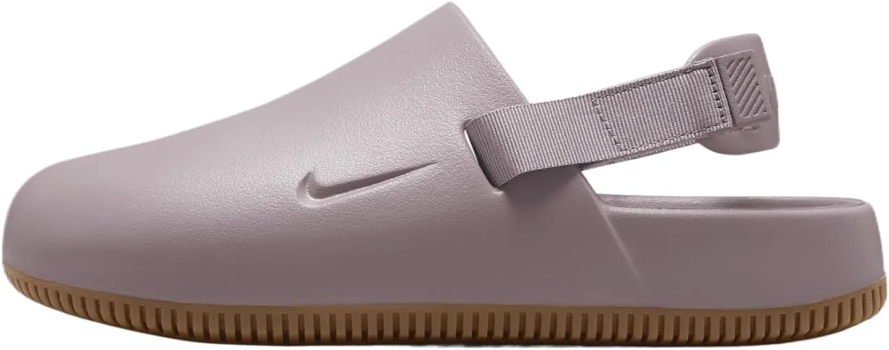 Nike Calm Women's Mules (FB2186-203, Light Violet Ore/Gum Medium Brown/) Size 5
