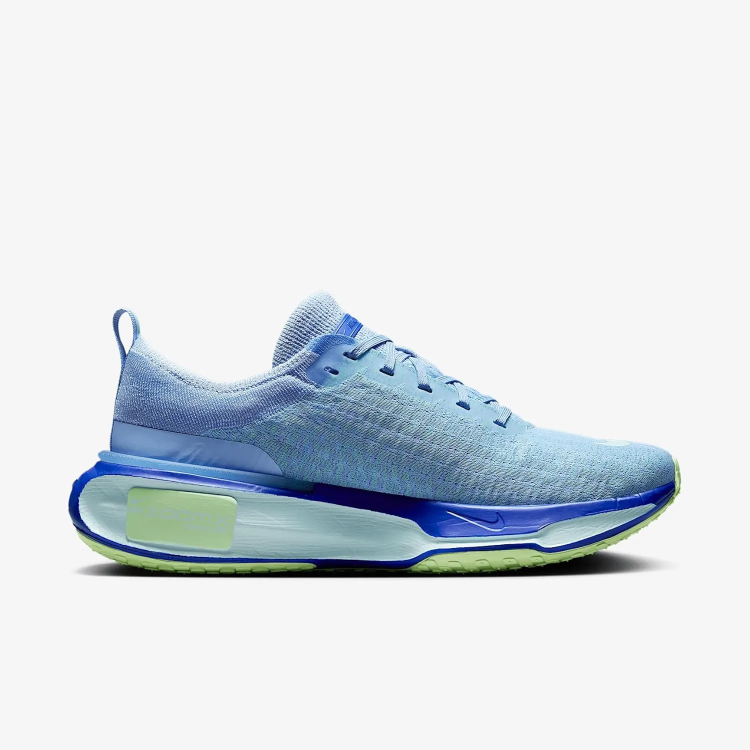 Nike Invincible 3 Men's Road Running Shoes (DR2615-405, Aluminum/Racer Blue/Barely Volt/Glacier Blue)