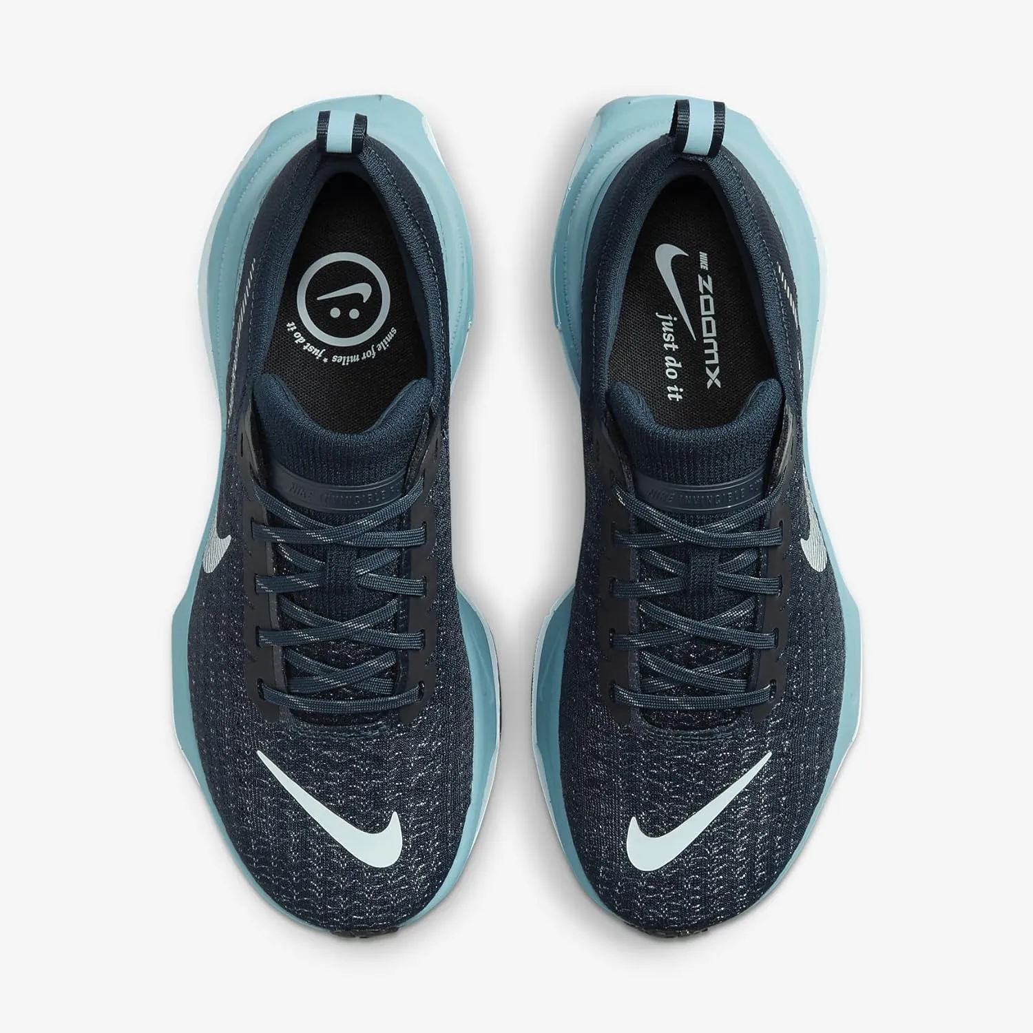Nike Invincible 3 Women's Road Running Shoes (DR2660-403, Armory Navy/Denim Turquoise/Black/Glacier Blue)