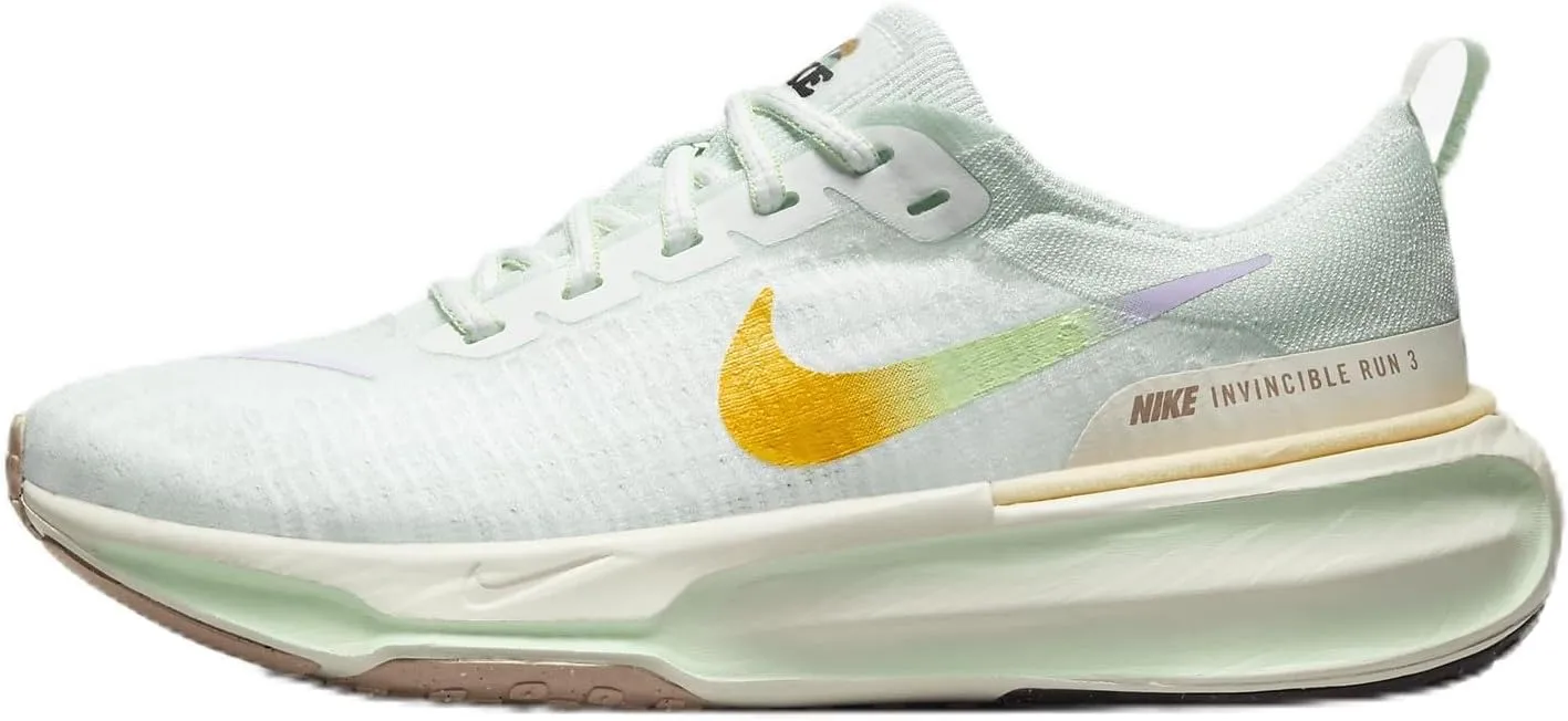 Nike Invincible 3 Women's Road Running Shoes (HF5729-391, Barely Green/Sail/Violet Mist/Multi-Color) Size 6