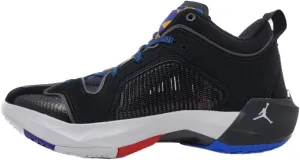 Nike Men's Air Jordan XXXVII Basketball Shoe, Black/White-University Red, 8.5 M US