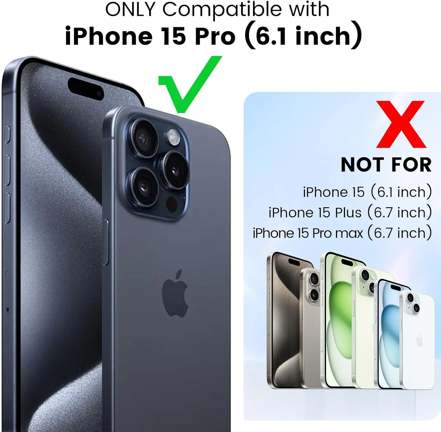 Nillkin Magnetic for iPhone 15 Pro Case, Ultra Slim with Sliding Camera Cover, Compatible with MagSafe, Camshield Pro Magnetic Case for iPhone 15 Pro 6.1 inch, Dark Purple