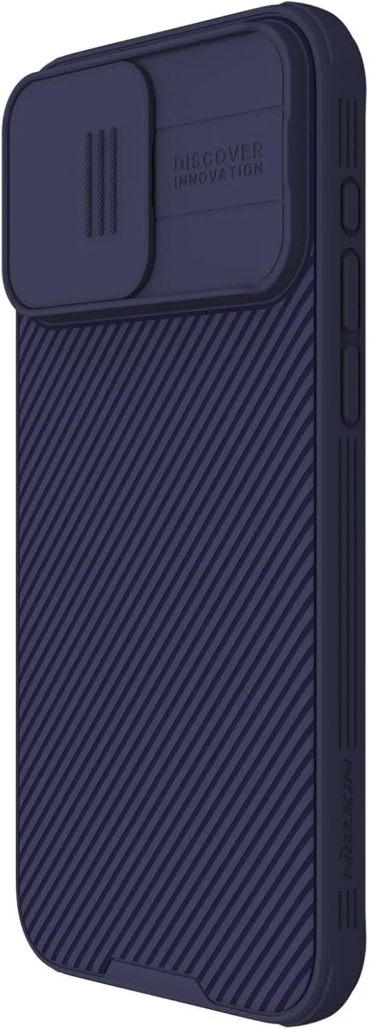Nillkin Magnetic for iPhone 15 Pro Case, Ultra Slim with Sliding Camera Cover, Compatible with MagSafe, Camshield Pro Magnetic Case for iPhone 15 Pro 6.1 inch, Dark Purple