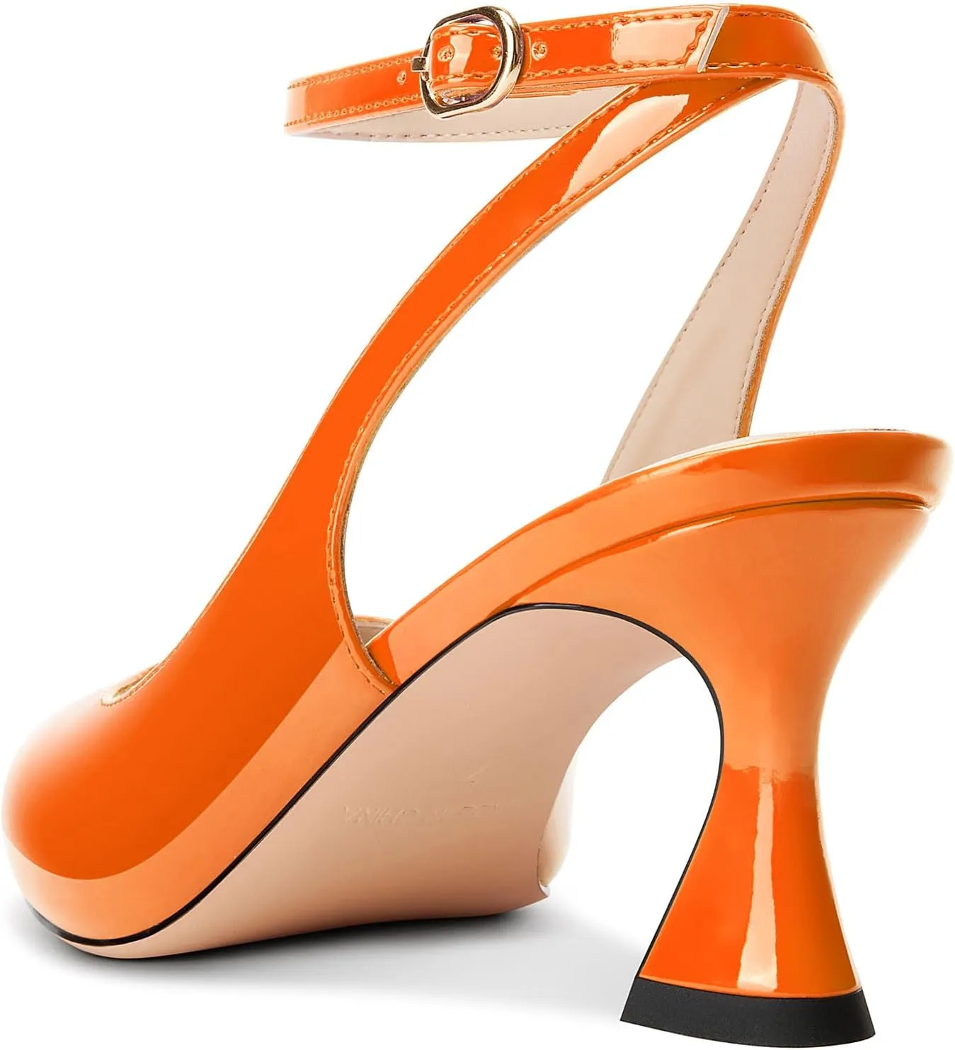 NobleOnly Womens Close Pointed Toe Ankle Strap Kitten Heels Slingback Dress Wedding Casual Pumps 2.4 Inches Heels