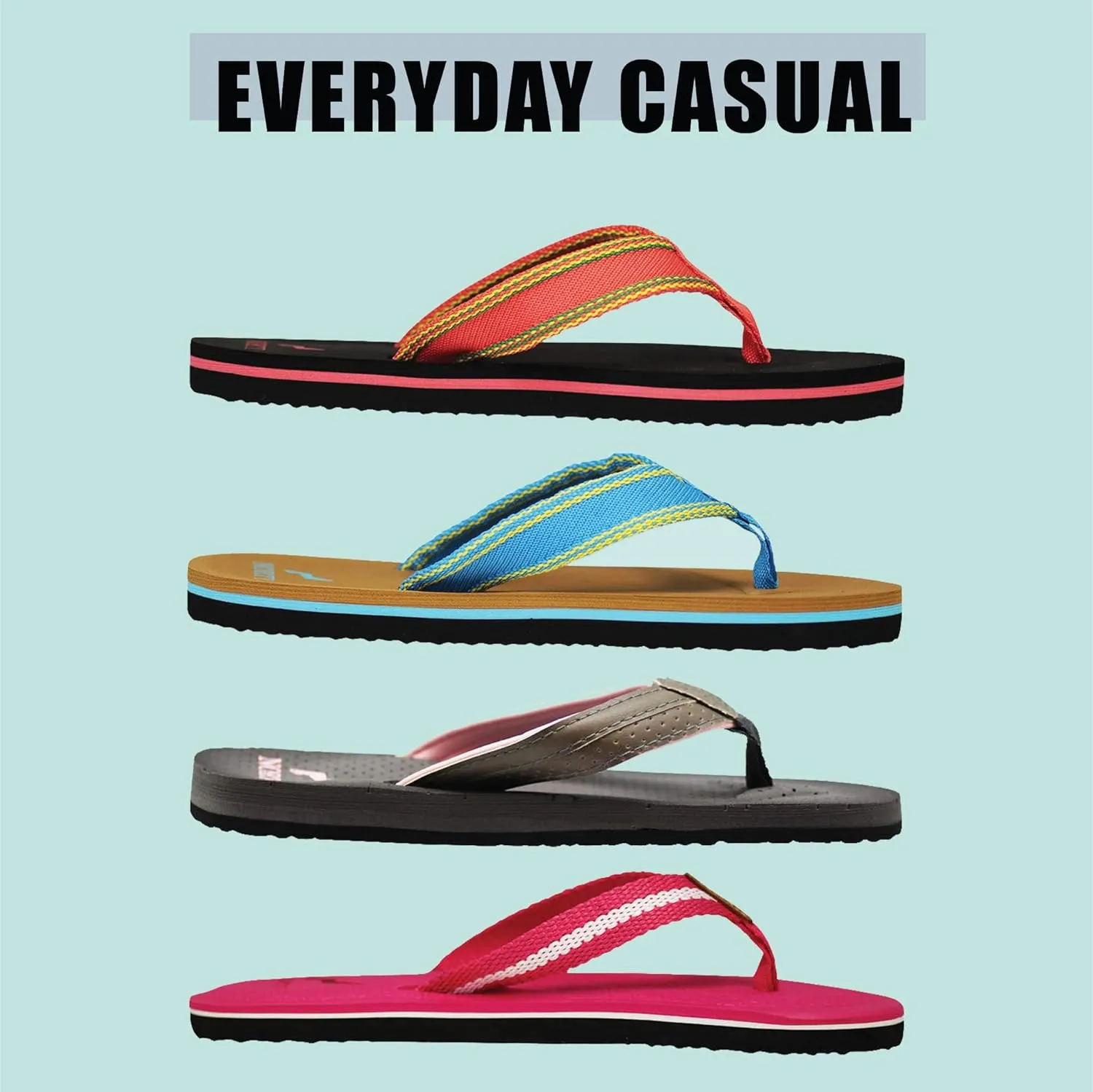 NORTY - Womens Platform Flip Flop Thong Sandal - Runs 1 Size Small