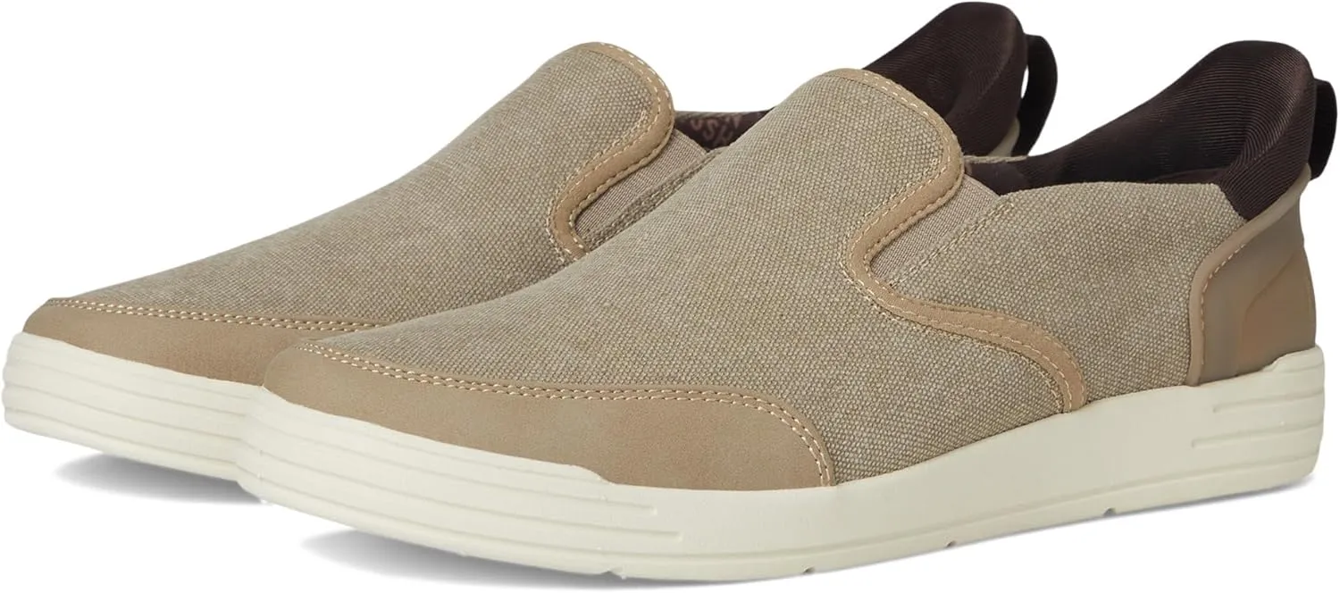 Nunn Bush Men's Kore City Walk Canvas Ez Moc Toe Slip-on Sneakers Easy Off Loafer
