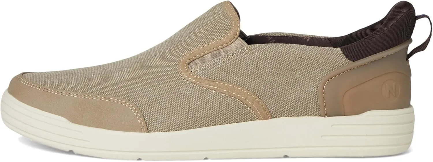 Nunn Bush Men's Kore City Walk Canvas Ez Moc Toe Slip-on Sneakers Easy Off Loafer