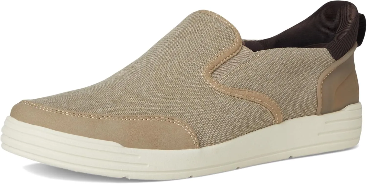 Nunn Bush Men's Kore City Walk Canvas Ez Moc Toe Slip-on Sneakers Easy Off Loafer