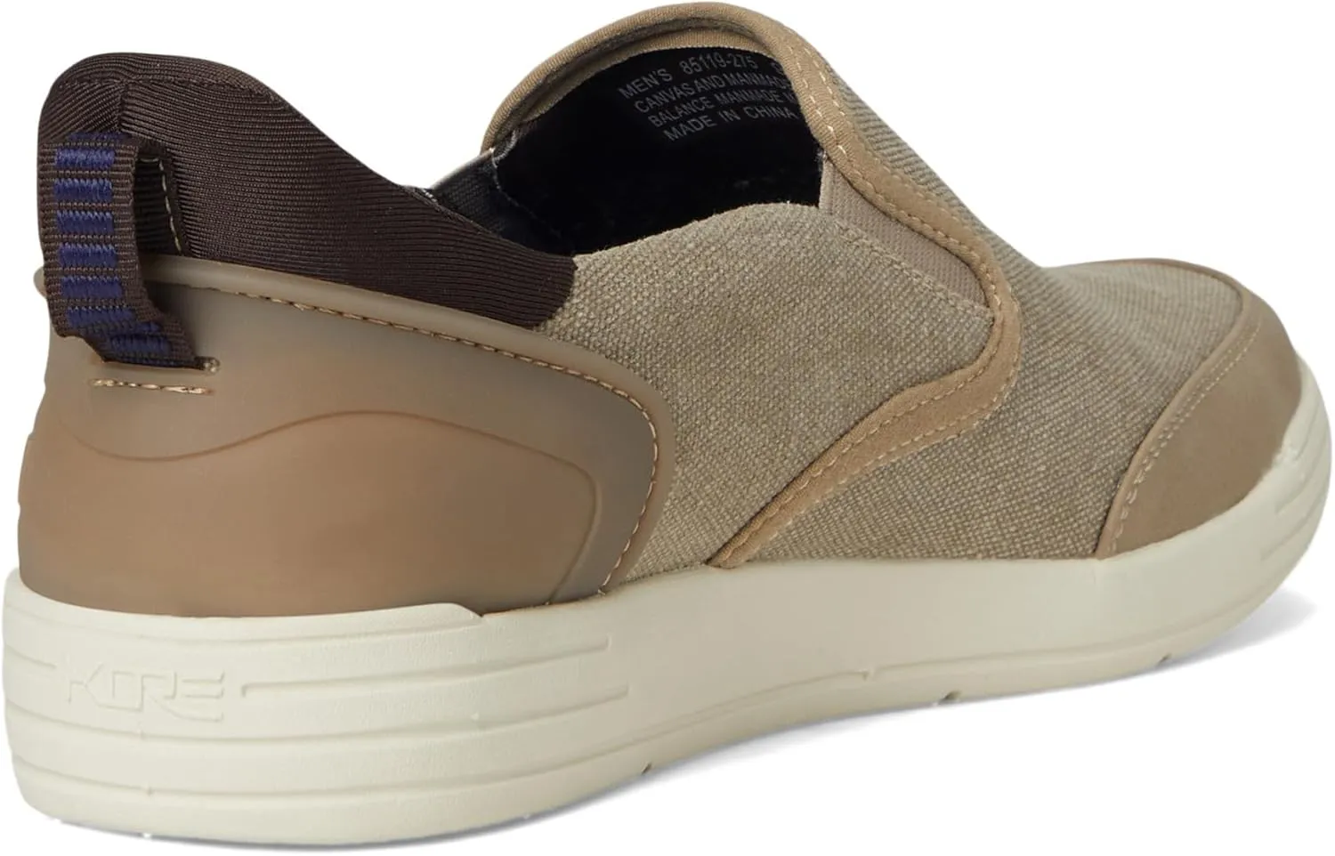 Nunn Bush Men's Kore City Walk Canvas Ez Moc Toe Slip-on Sneakers Easy Off Loafer