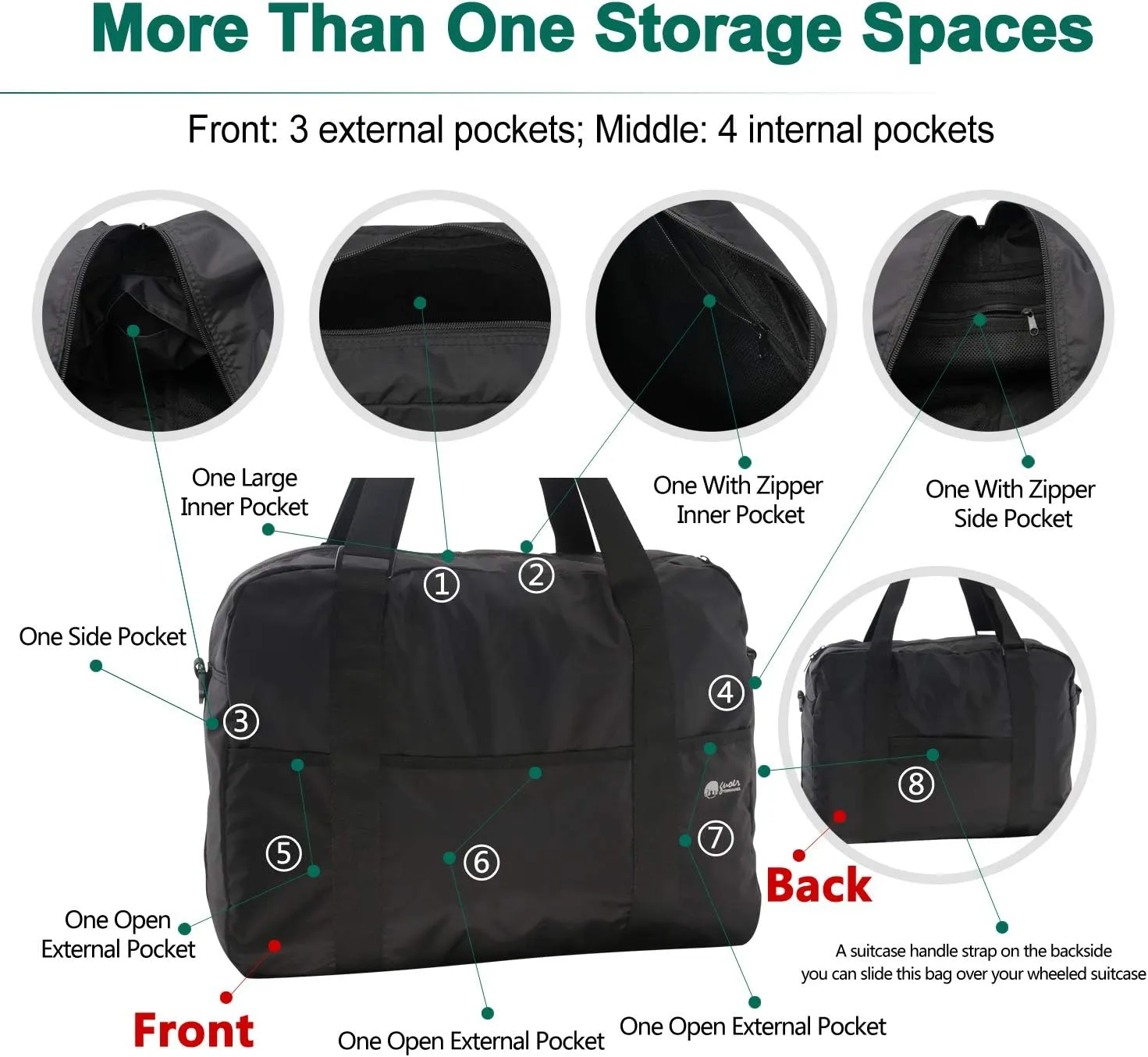 Nurse Bag Wheelchair Bag Travel Tote Bag Perfect Nursing Tote for Working Women Teachers Bag Multicolor