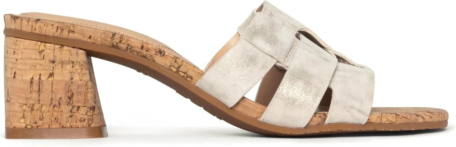 NYDJ Women's Gloriana Metallic Suede