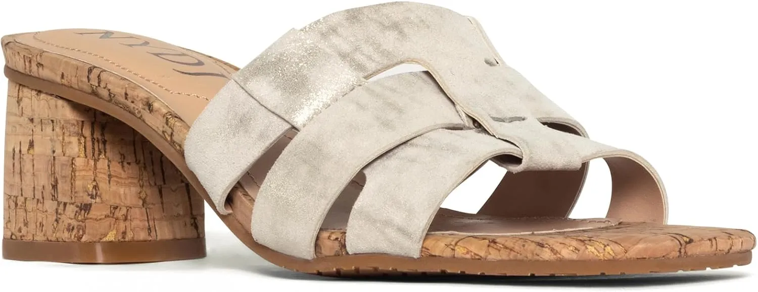 NYDJ Women's Gloriana Metallic Suede