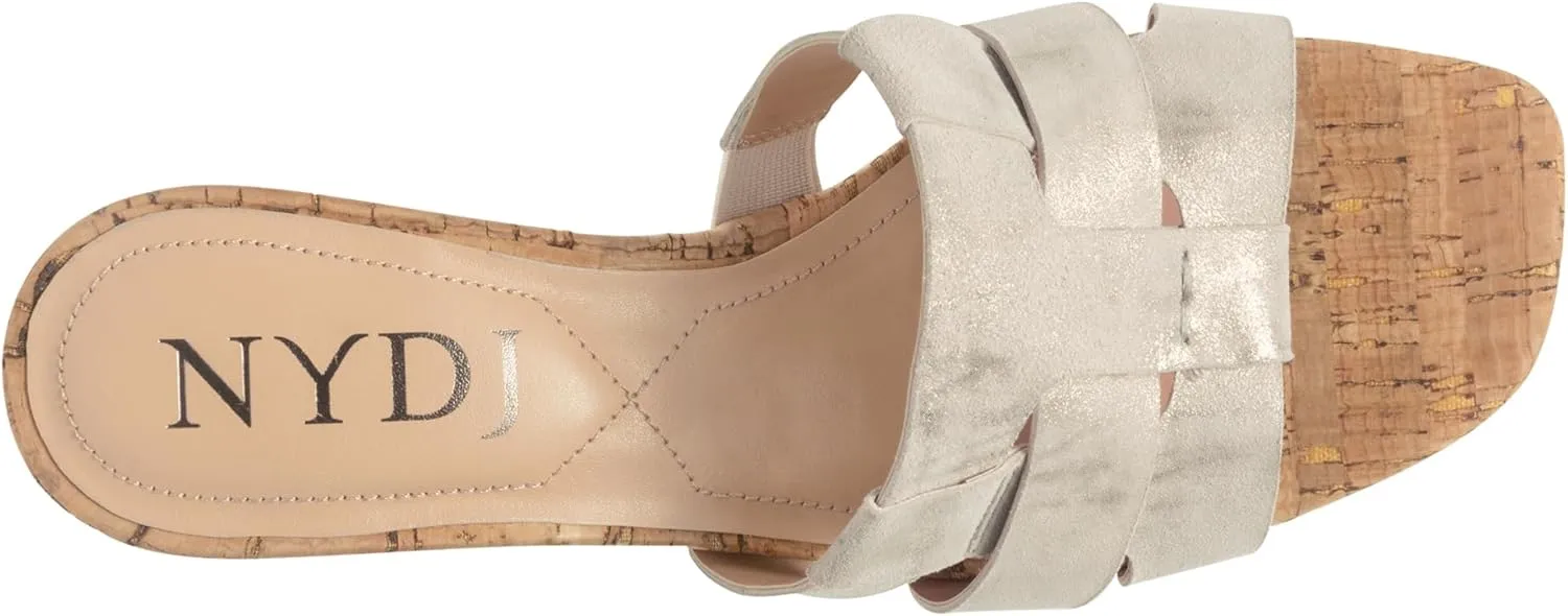 NYDJ Women's Gloriana Metallic Suede
