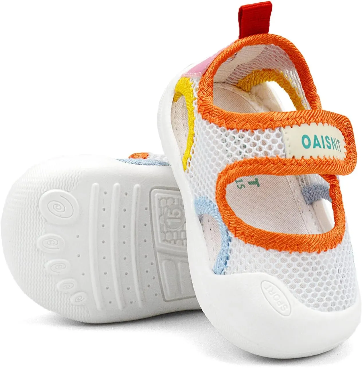 OAISNIT Baby Girls Boys Sandals Summer Sneakers Non-Slip Lightweight Beach Water Shoes Toddler First Walkers