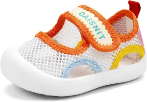 OAISNIT Baby Girls Boys Sandals Summer Sneakers Non-Slip Lightweight Beach Water Shoes Toddler First Walkers
