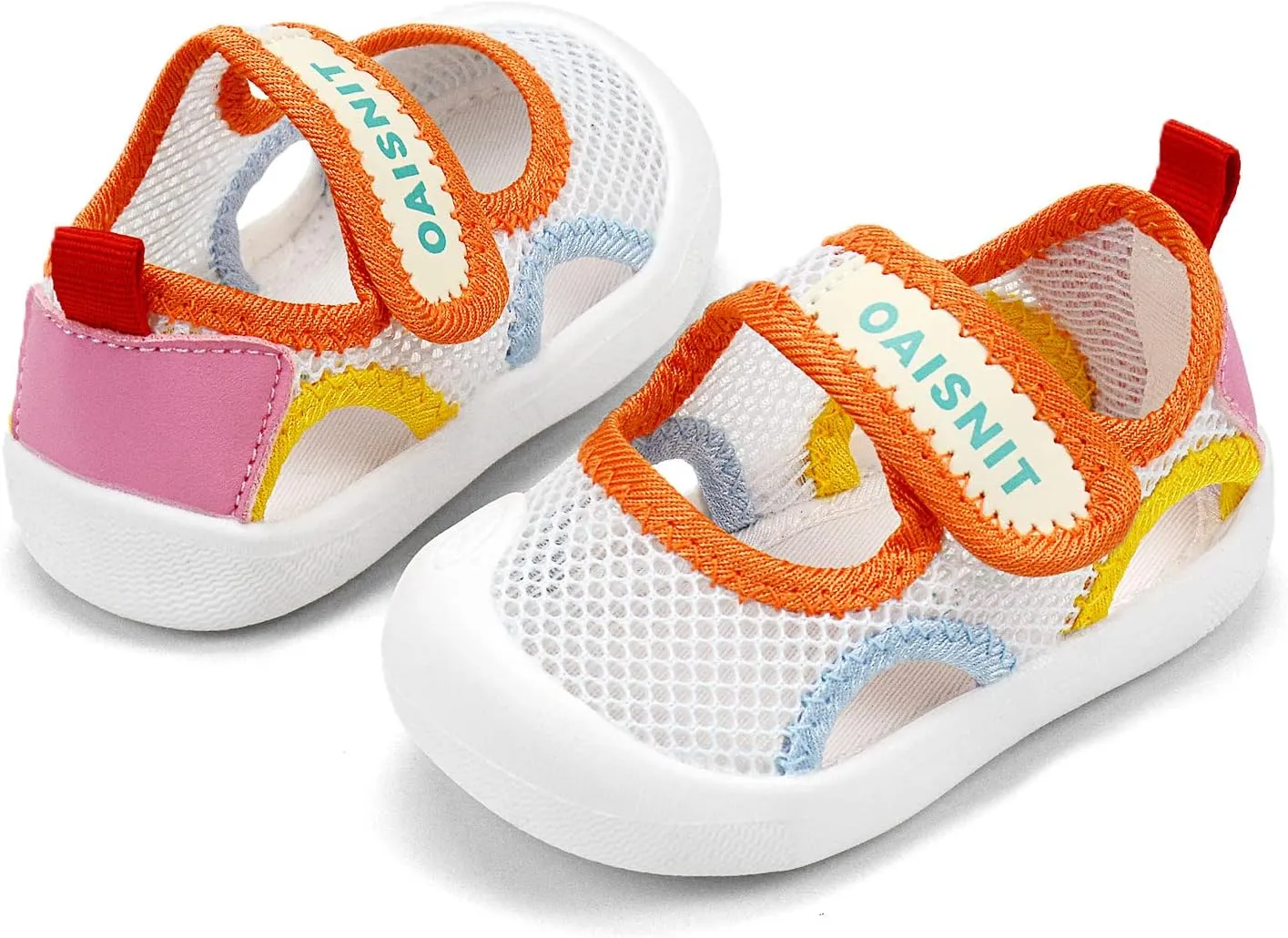 OAISNIT Baby Girls Boys Sandals Summer Sneakers Non-Slip Lightweight Beach Water Shoes Toddler First Walkers