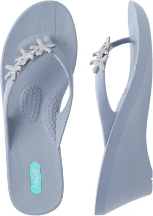 Oka-B Women's Kylie Flip Flop with Wedge Heel