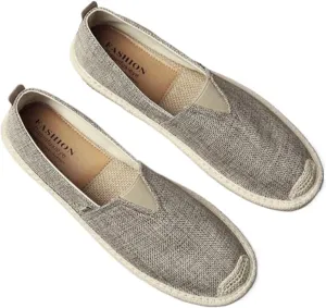 Old Beijing Cloth Shoes Breathable Linen Casual Men's Shoes Canvas Casual Flat Shoes Kung Fu Shoes Walking Shoes Size 39-44