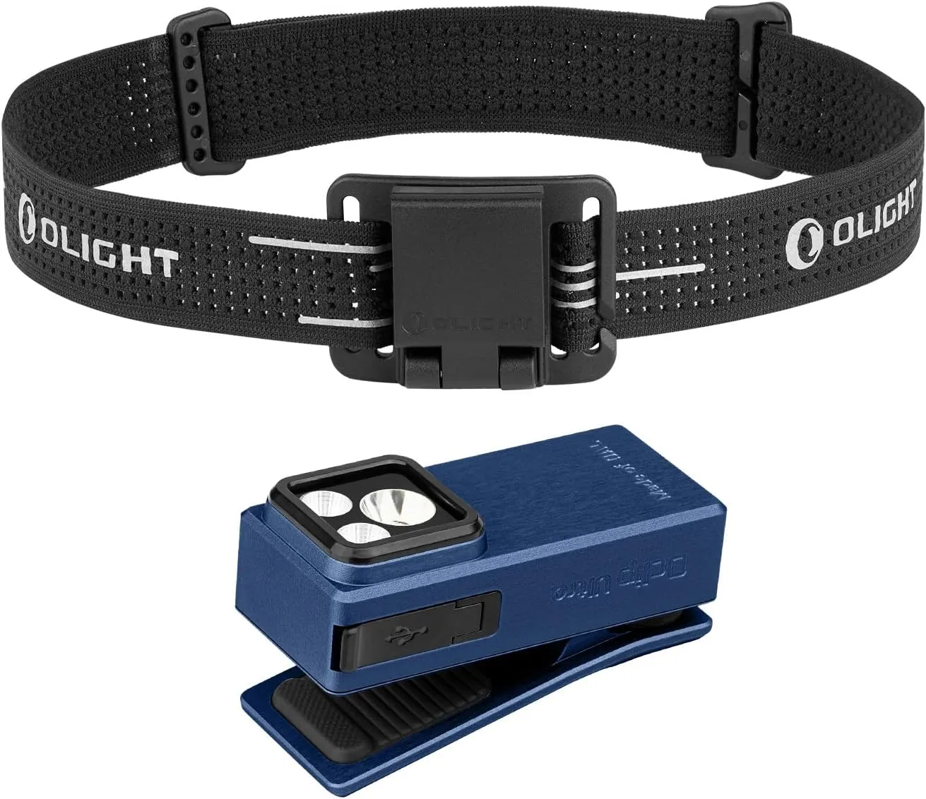 OLIGHT Oclip Series Headlamp Strap Bundle Oclip Ultra EDC Flashlight Clip-on Light
