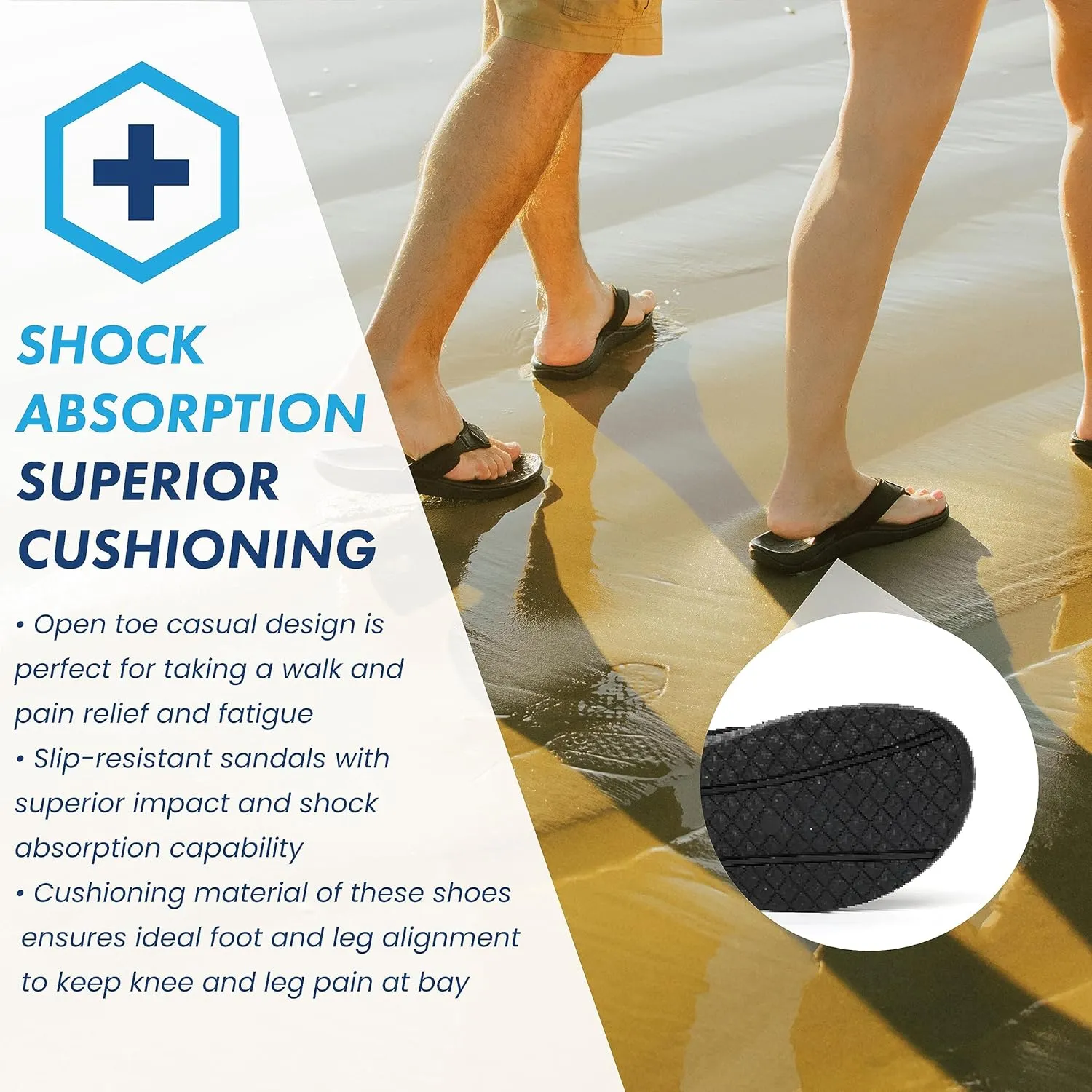 Orthotic Women's Sandals, Plantar Fasciitis Walking Sandals with Arch Support for Women