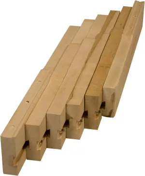 Osborne Standard Wooden Table Slide Set, 20" Standard Table Slide (Allows for 50" Opening) in Soft Maple, Standard Table Extension for Table with 4 Legs