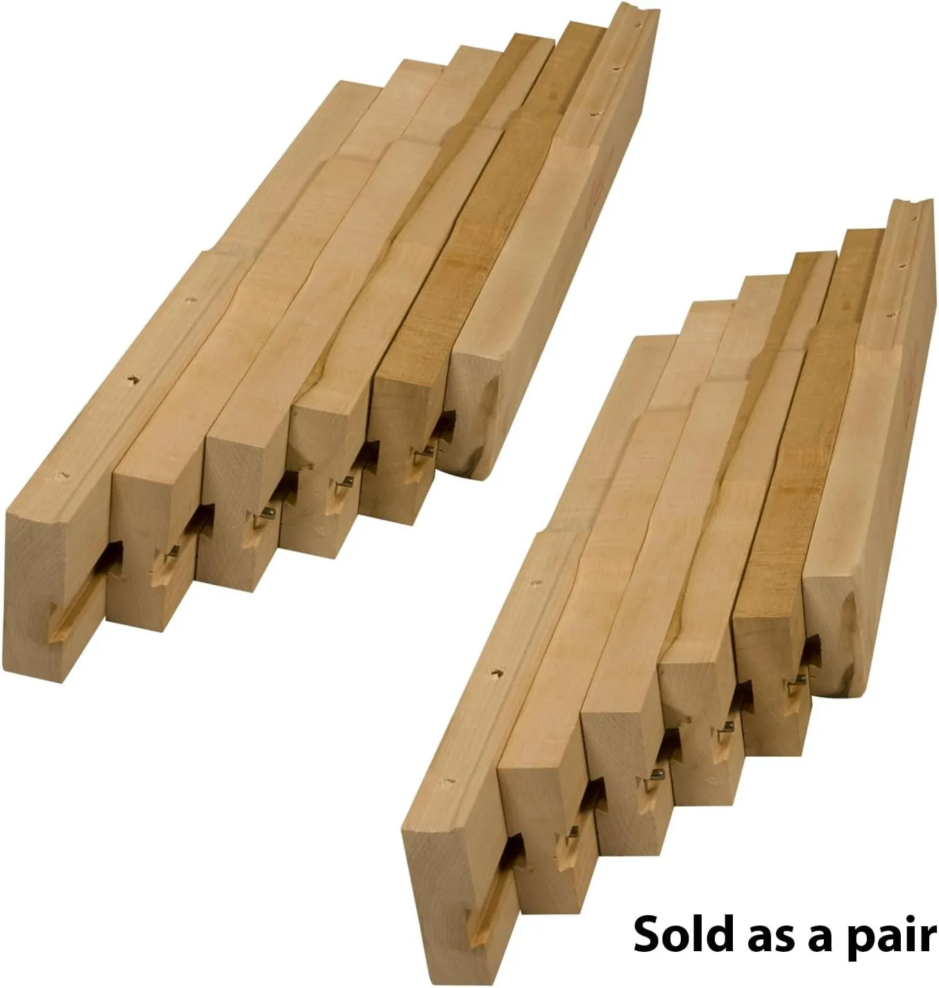 Osborne Standard Wooden Table Slide Set, 20" Standard Table Slide (Allows for 50" Opening) in Soft Maple, Standard Table Extension for Table with 4 Legs