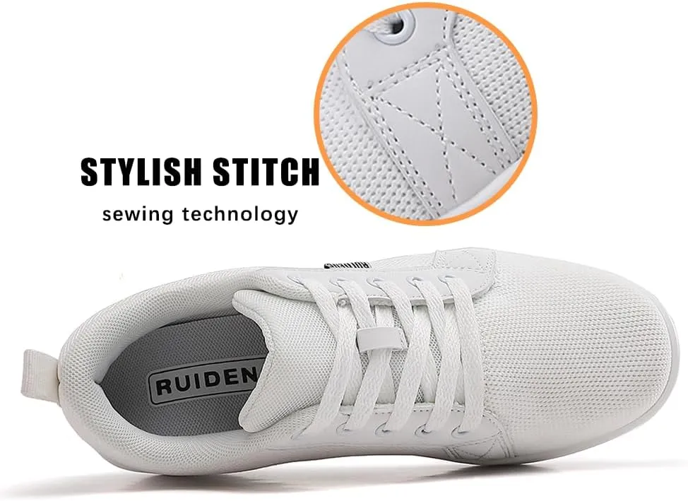 Oude Womens Walking Sneakers Comfy | Platform Shoes for Women Fashion | Stylish Standing All Day Rocker Bottom