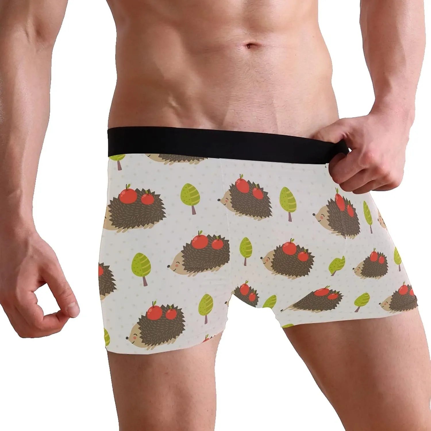 Oyihfvs Men's Novelty Boxer Briefs Breathable Underwear Stretchy Underpants Shorts S-XL