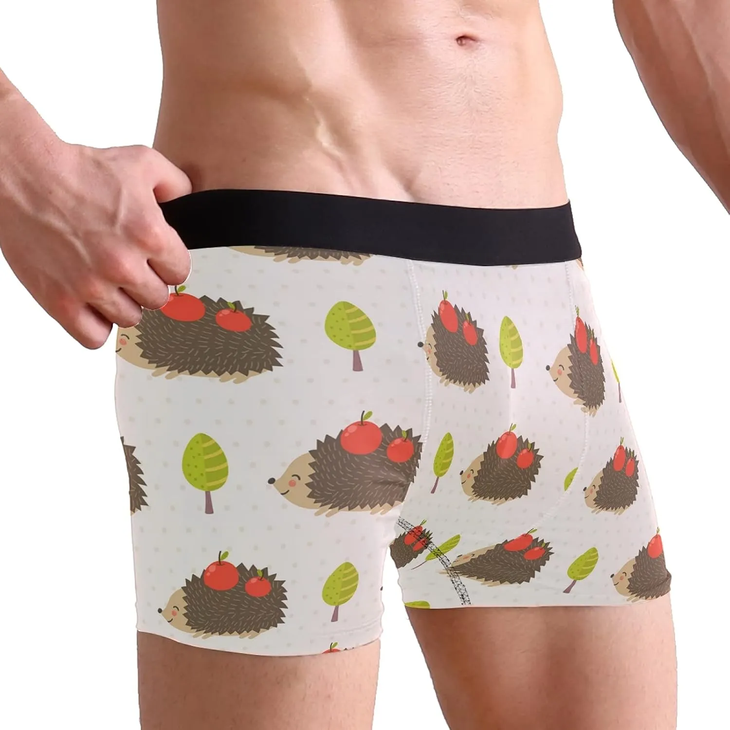 Oyihfvs Men's Novelty Boxer Briefs Breathable Underwear Stretchy Underpants Shorts S-XL