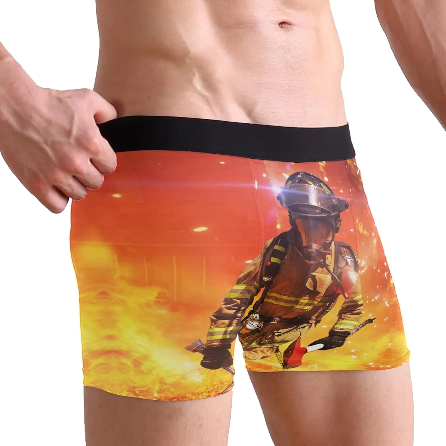 Oyihfvs Men's Novelty Boxer Briefs Breathable Underwear Stretchy Underpants Shorts S-XL