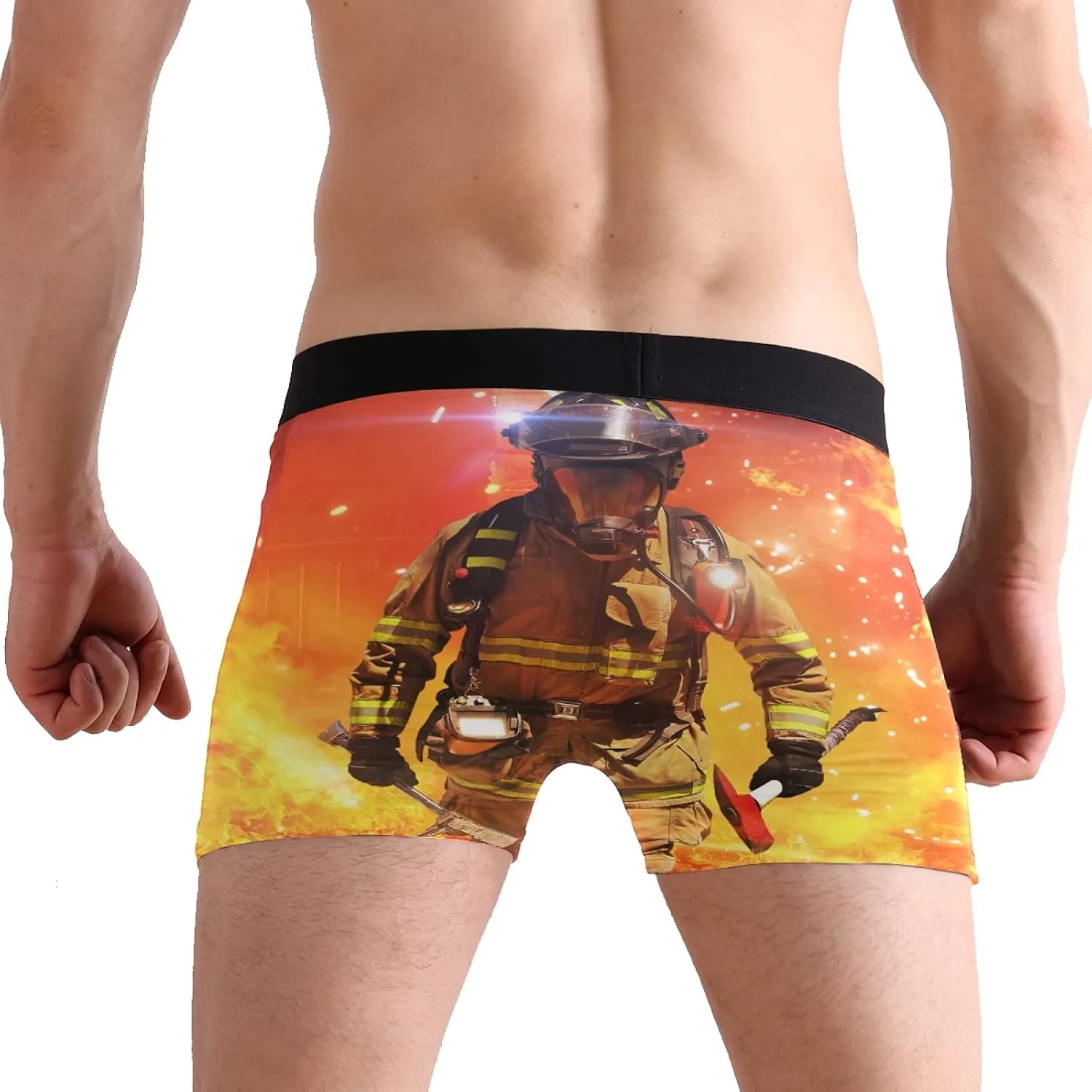 Oyihfvs Men's Novelty Boxer Briefs Breathable Underwear Stretchy Underpants Shorts S-XL